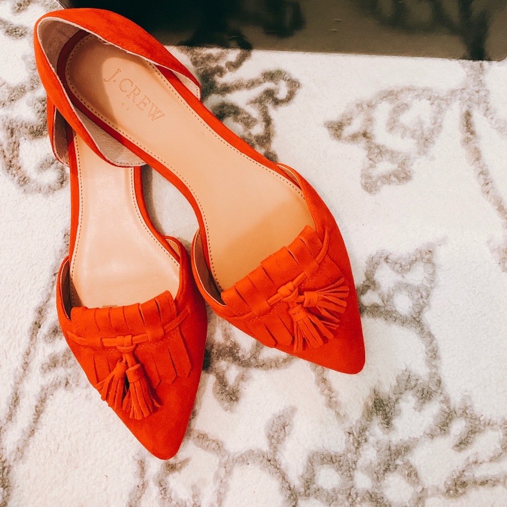 J.Crew Suede D’Orsay Loafers - Brand New